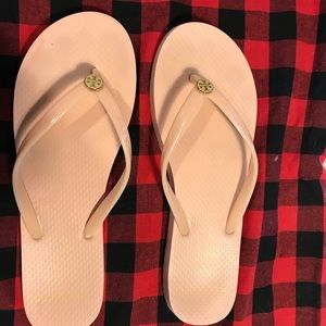 Tory Burch Flip Flops, Flesh Color, 9, Preowned